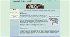 Desktop Screenshot of foothillfibersguild.org