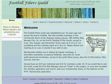 Tablet Screenshot of foothillfibersguild.org